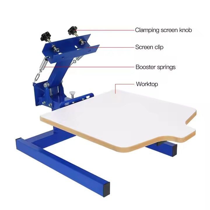 1 Color 1 Station Screen Printing Machine