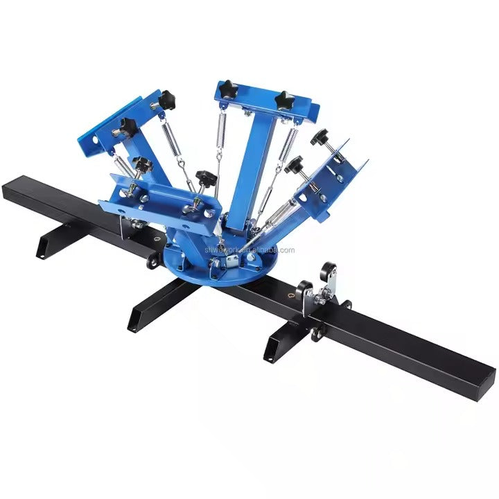 4 Color 2 Station Screen Printing Machine